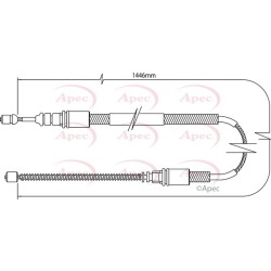 Handbrake Cable APEC CAB1074 OE Ref 4745J1