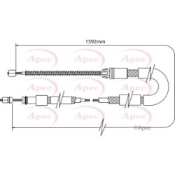 Handbrake Cable APEC CAB1076 OE Ref 4745J8