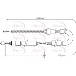 Handbrake Cable APEC CAB1091 OE Ref 6R0609721C
