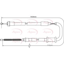 Handbrake Cable APEC CAB1093 OE Ref 51786839