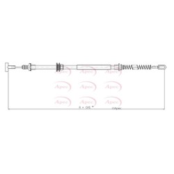 Handbrake Cable APEC CAB1097 OE Ref 504003617