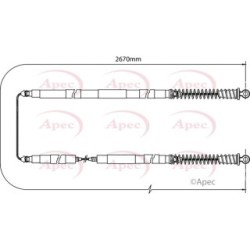 Handbrake Cable APEC CAB1098 OE Ref 46517955