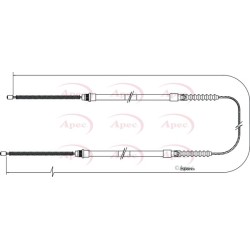 Handbrake Cable APEC CAB1105 OE Ref 4450938