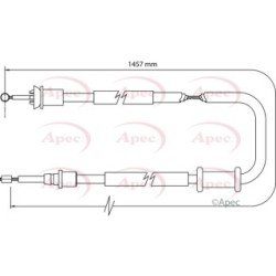 Handbrake Cable APEC CAB1121 OE Ref 46752977