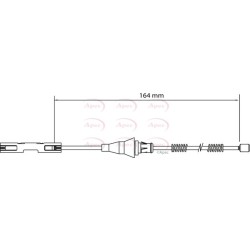 Handbrake Cable APEC CAB1124 OE Ref 1718302