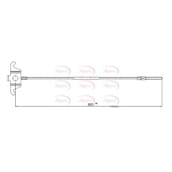 Handbrake Cable APEC CAB1128 OE Ref 9191484