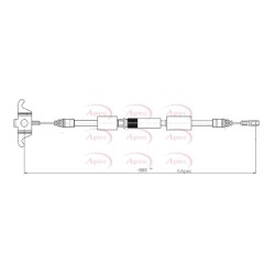 Handbrake Cable APEC CAB1135 OE Ref 30793824 APEC