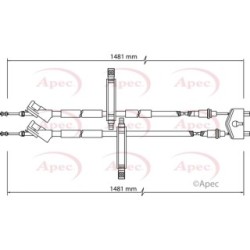 Handbrake Cable APEC CAB1143 OE Ref 1253158
