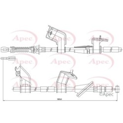 Handbrake Cable APEC CAB1148 OE Ref 47560S5SE14