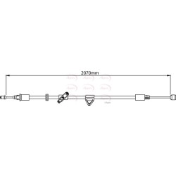 Handbrake Cable APEC CAB1158 OE Ref 1545340