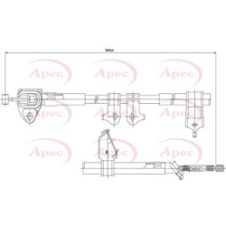 Handbrake Cable APEC CAB1161 OE Ref 4642042140