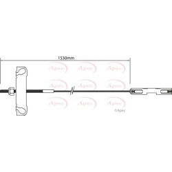 Handbrake Cable APEC CAB1179 OE Ref 4060872