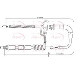 Handbrake Cable APEC CAB1181 OE Ref 1C152A635CE