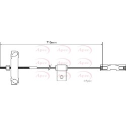 Handbrake Cable APEC CAB1183 OE Ref 4044011