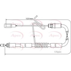 Handbrake Cable APEC CAB1196 OE Ref 1388279