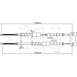 Handbrake Cable APEC CAB1200 OE Ref 1461837