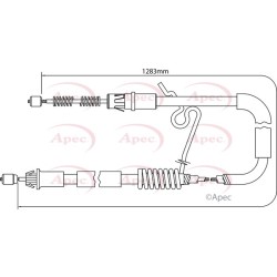 Handbrake Cable APEC CAB1204 OE Ref 4331043