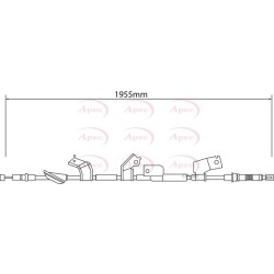 Handbrake Cable APEC CAB1211 OE Ref 47560S6AG53