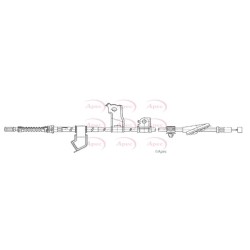 Handbrake Cable APEC CAB1214 OE Ref 47560SMGG01