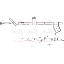 Handbrake Cable APEC CAB1216 OE Ref 47560S9A023