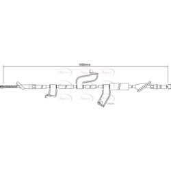 Handbrake Cable APEC CAB1219 OE Ref 47510SWA013