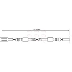 Handbrake Cable APEC CAB1241 OE Ref 500322988