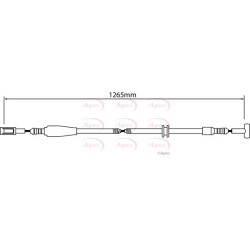Handbrake Cable APEC CAB1242 OE Ref 504347502