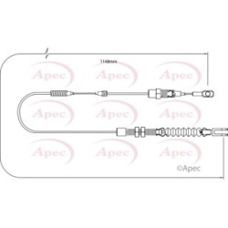 Handbrake Cable APEC CAB1258 OE Ref NTC3480