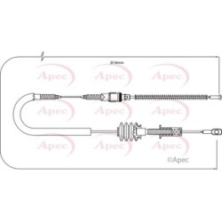 Handbrake Cable APEC CAB1261 OE Ref STC1528
