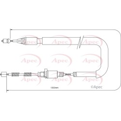 Handbrake Cable APEC CAB1269 OE Ref SPB000063