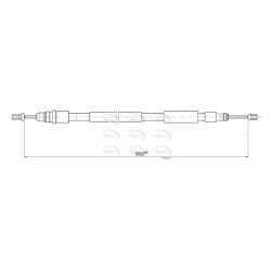 Handbrake Cable APEC CAB1270 OE Ref 4745Z6