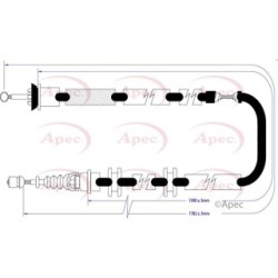 Handbrake Cable APEC CAB1272 OE Ref 51702642