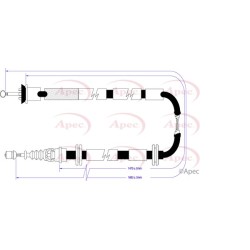 Handbrake Cable APEC CAB1300 OE Ref 46819336
