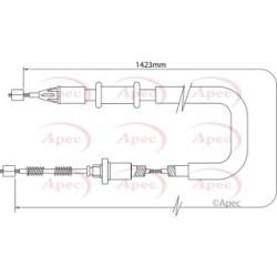 Handbrake Cable APEC CAB1306 OE Ref 8200694053