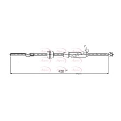 Handbrake Cable APEC CAB1307 OE Ref 1751871