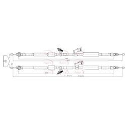 Handbrake Cable APEC CAB1315 OE Ref 1540884