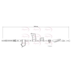 Handbrake Cable APEC CAB1317 OE Ref 36531JD00A
