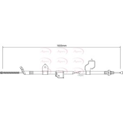 Handbrake Cable APEC CAB1319 OE Ref 36530EY10A