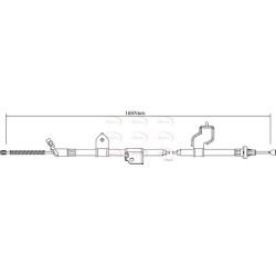 Handbrake Cable APEC CAB1323 OE Ref 36531JG00A