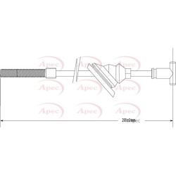 Handbrake Cable APEC CAB1326 OE Ref 5041276