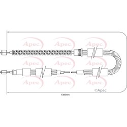 Handbrake Cable APEC CAB1327 OE Ref 474564