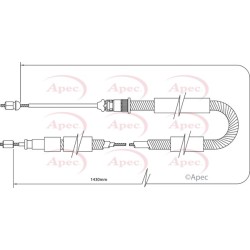 Handbrake Cable APEC CAB1329 OE Ref 474568