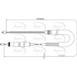 Handbrake Cable APEC CAB1336 OE Ref 474598
