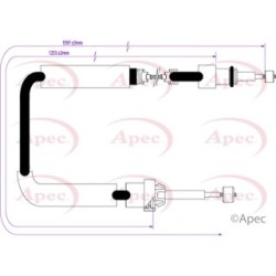 Handbrake Cable APEC CAB1338 OE Ref 4745N9