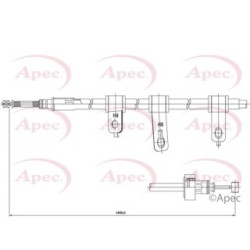 Handbrake Cable APEC CAB1347 OE Ref 5977007410