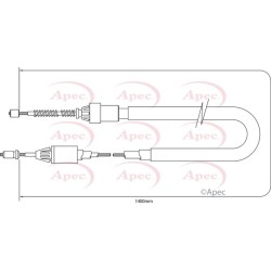 Handbrake Cable APEC CAB1362 OE Ref 8200087981