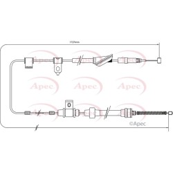 Handbrake Cable APEC CAB1388 OE Ref GVC902386