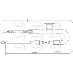 Handbrake Cable APEC CAB1408 OE Ref 5Q0609721BF