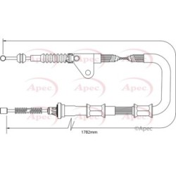 Handbrake Cable APEC CAB1415 OE Ref 4642005020