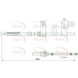 Handbrake Cable APEC CAB1426 OE Ref 4643002110